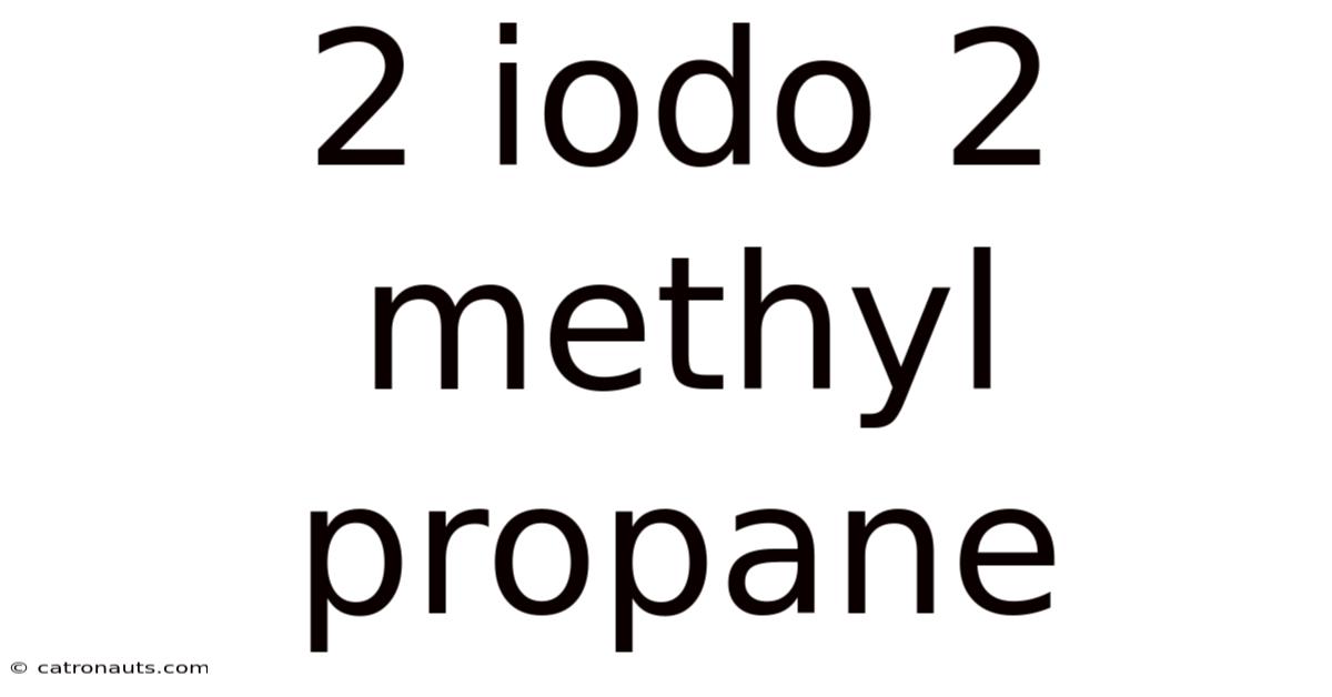 2 Iodo 2 Methyl Propane