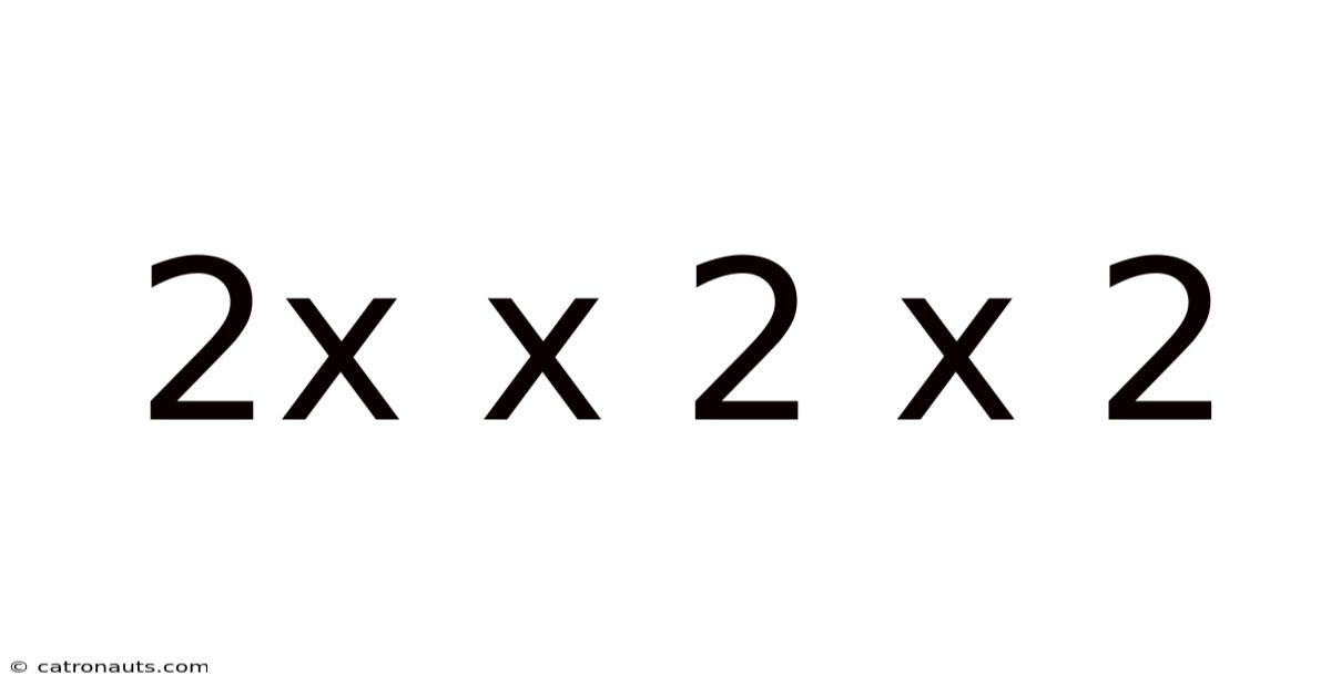 2x X 2 X 2