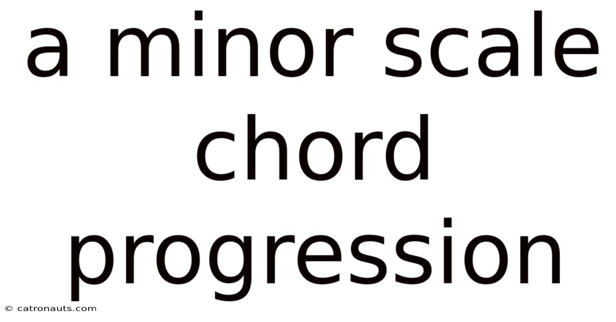 A Minor Scale Chord Progression