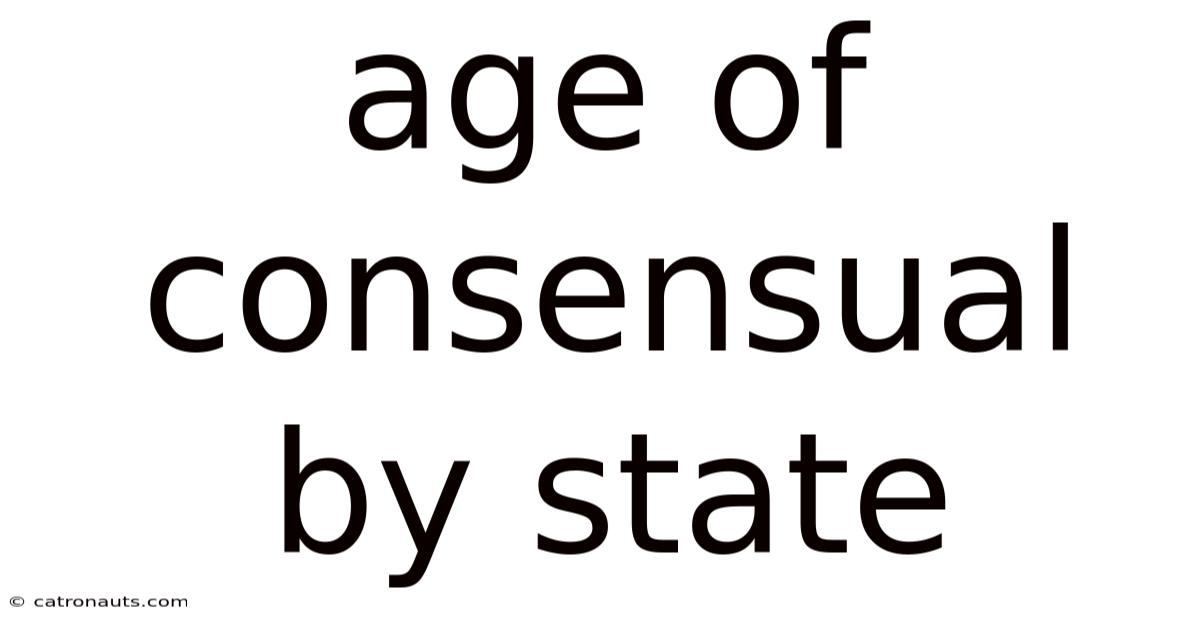 Age Of Consensual By State