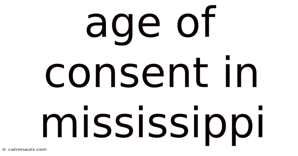 Age Of Consent In Mississippi