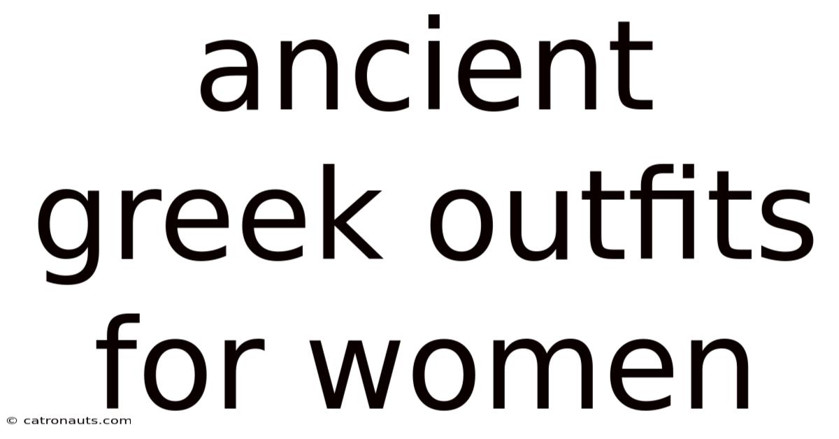 Ancient Greek Outfits For Women