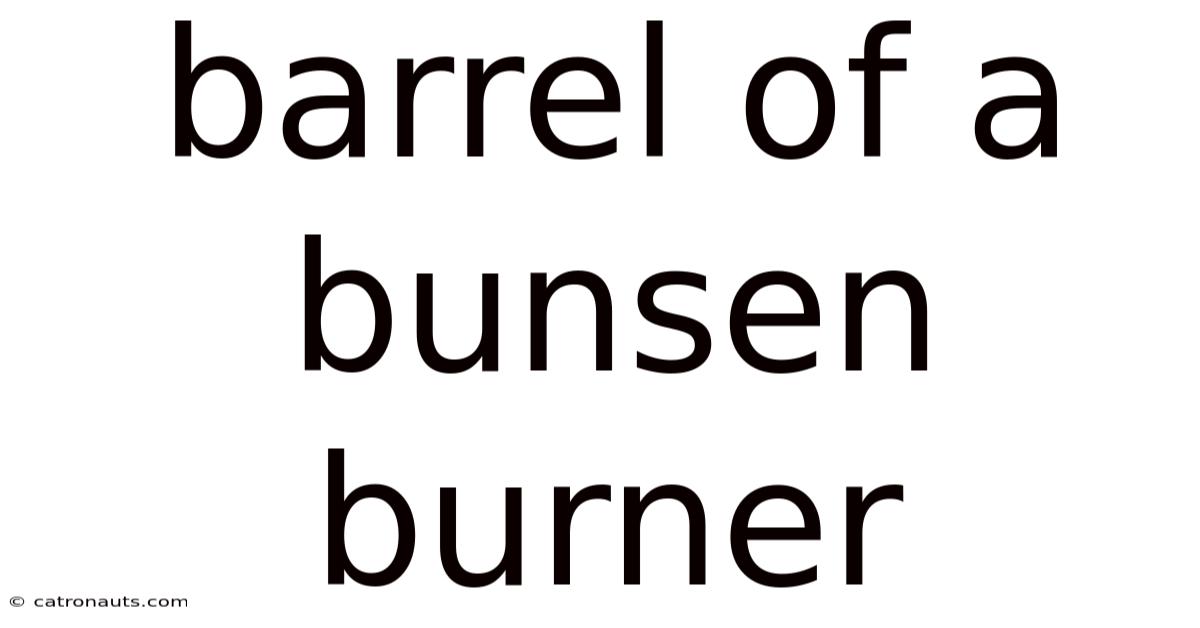 Barrel Of A Bunsen Burner