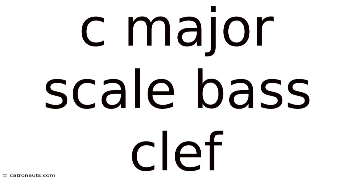 C Major Scale Bass Clef