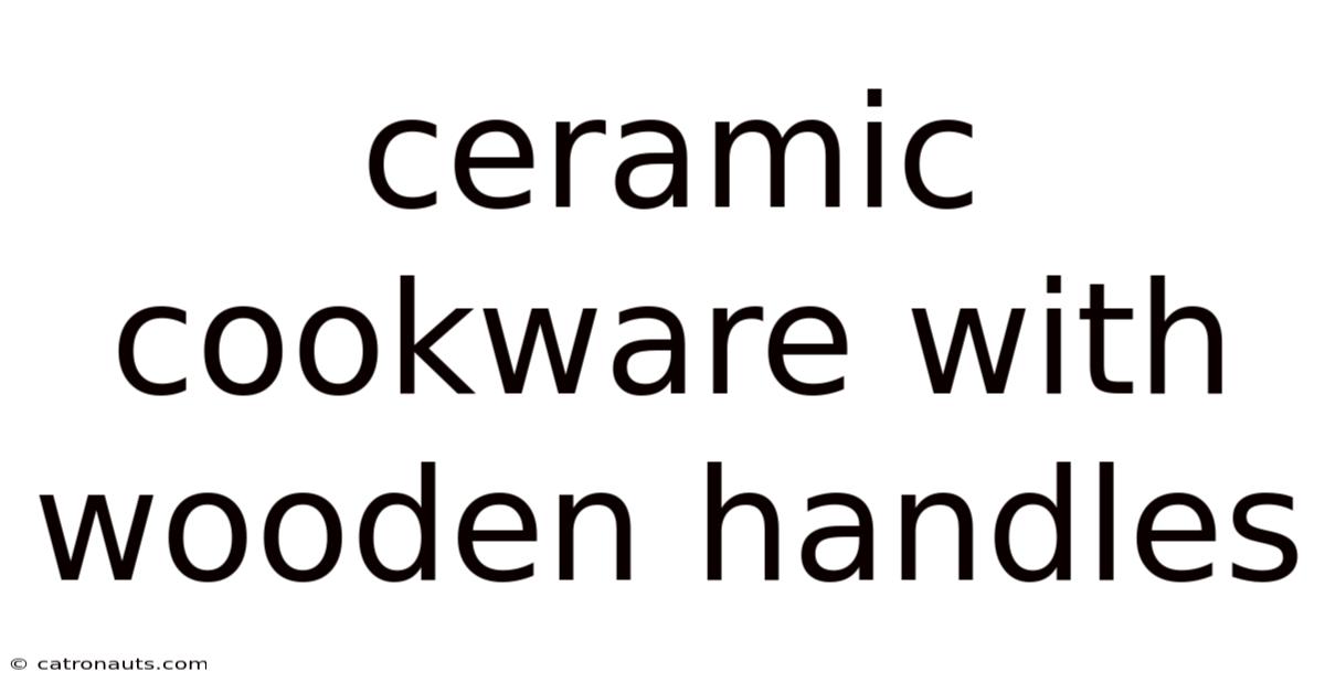 Ceramic Cookware With Wooden Handles