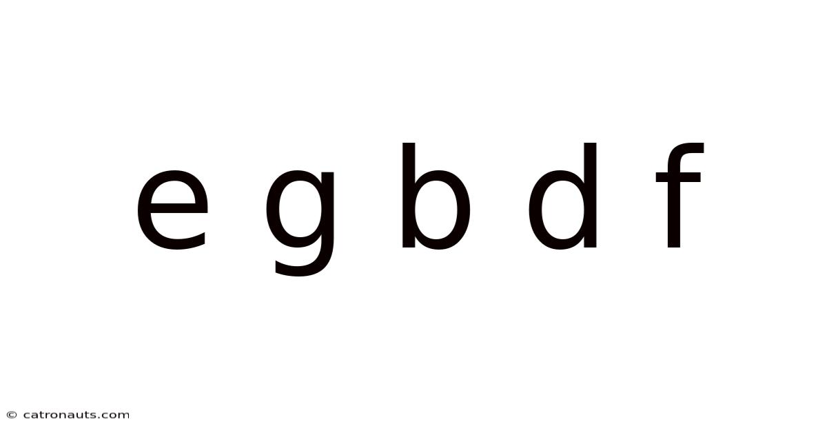 E G B D F