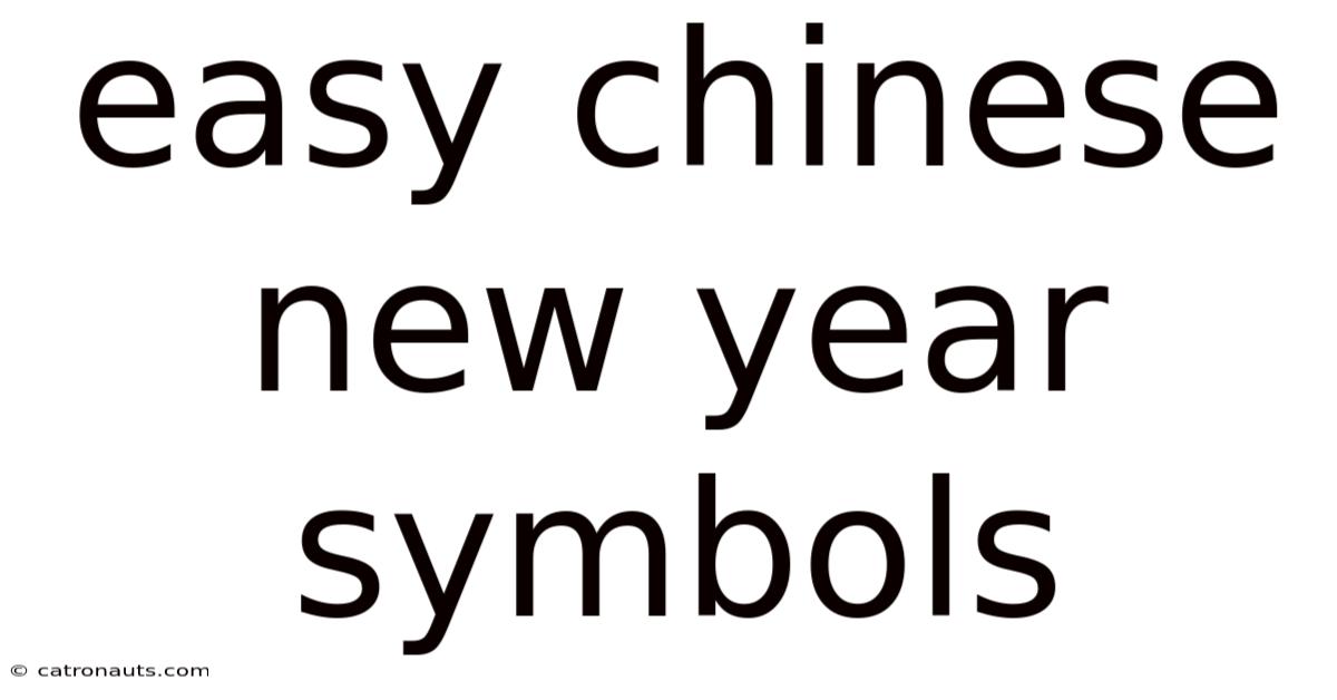 Easy Chinese New Year Symbols