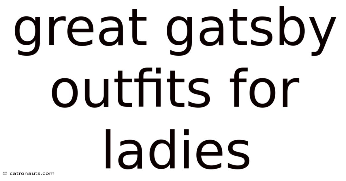 Great Gatsby Outfits For Ladies