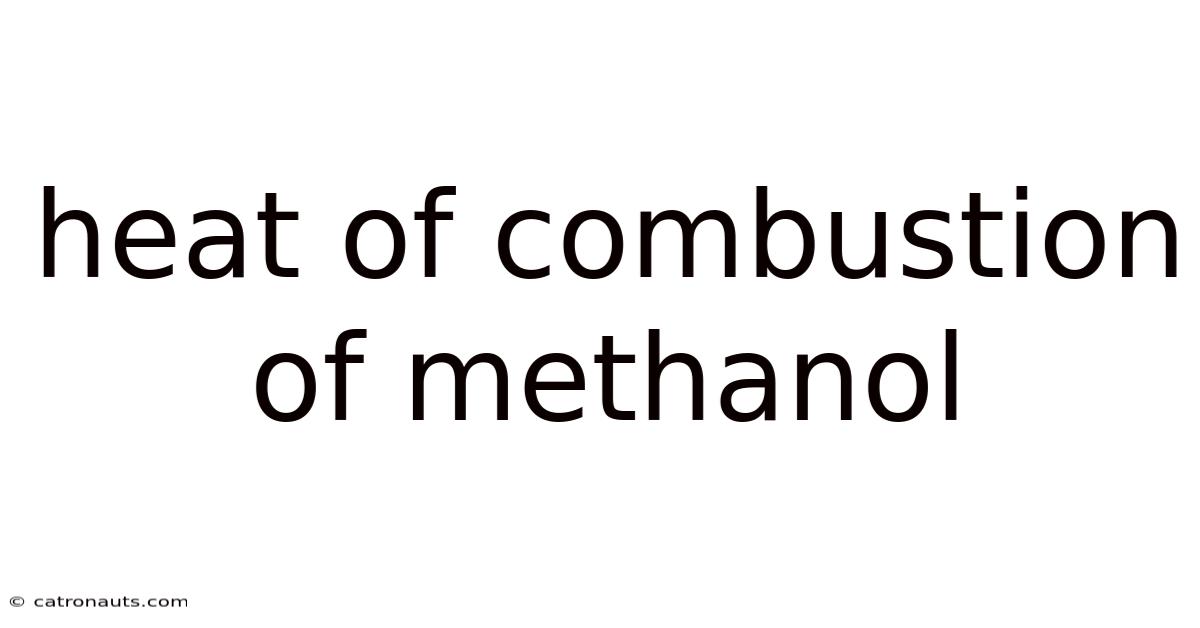 Heat Of Combustion Of Methanol