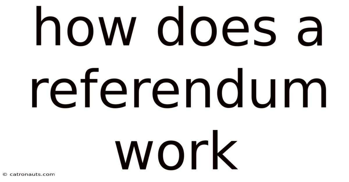 How Does A Referendum Work