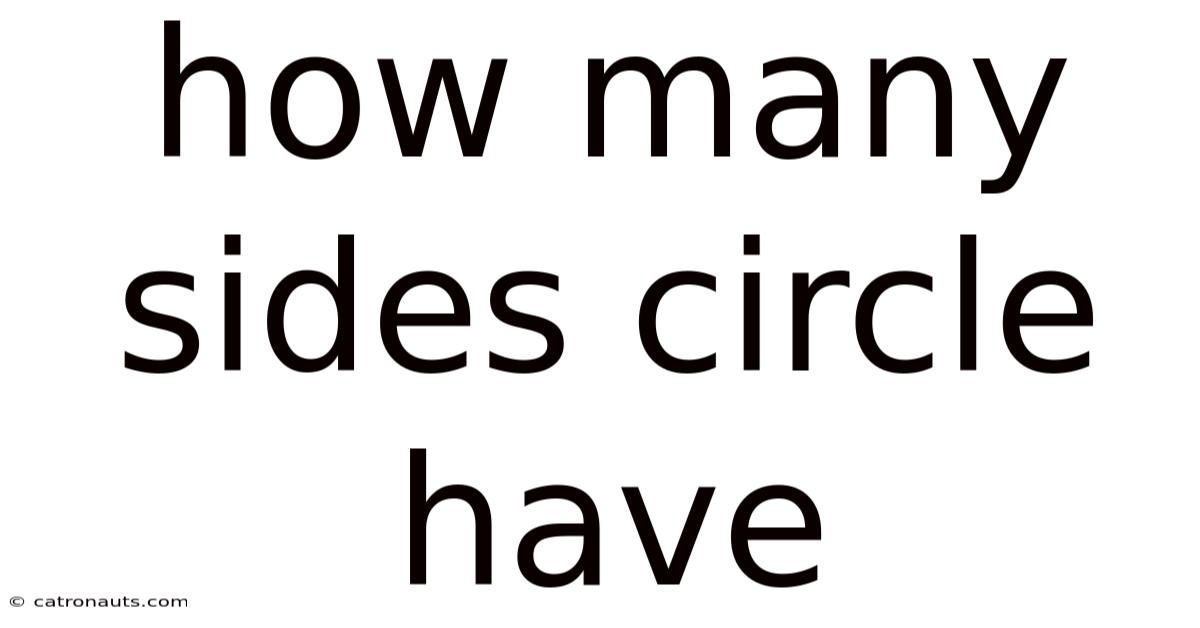How Many Sides Circle Have