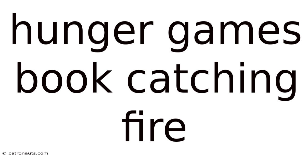Hunger Games Book Catching Fire