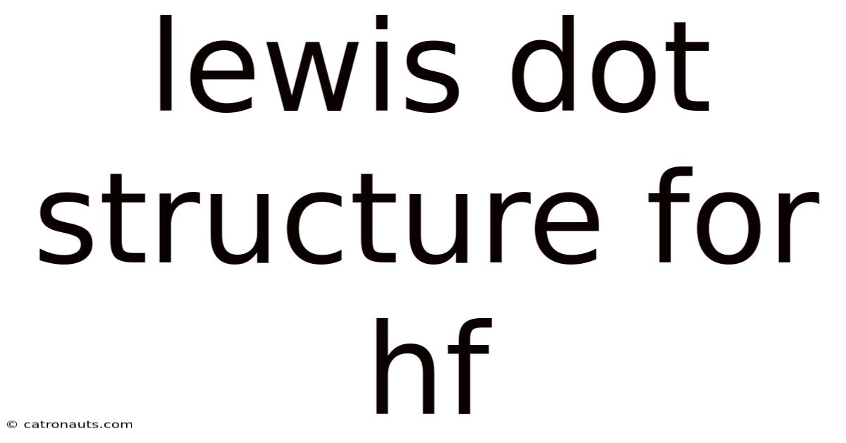 Lewis Dot Structure For Hf