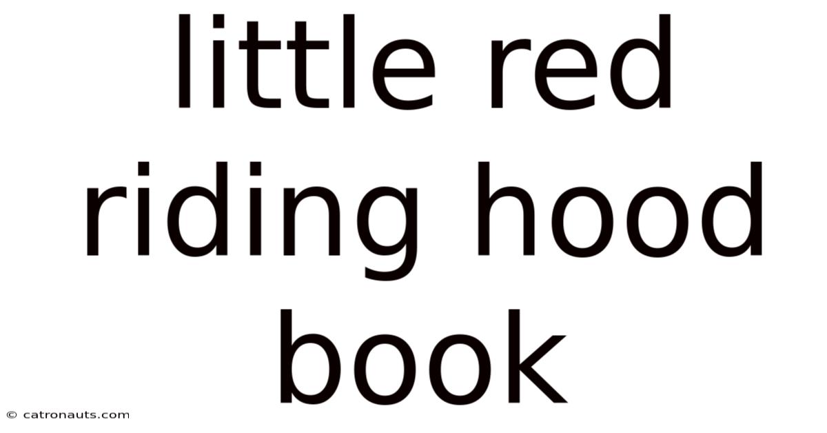Little Red Riding Hood Book