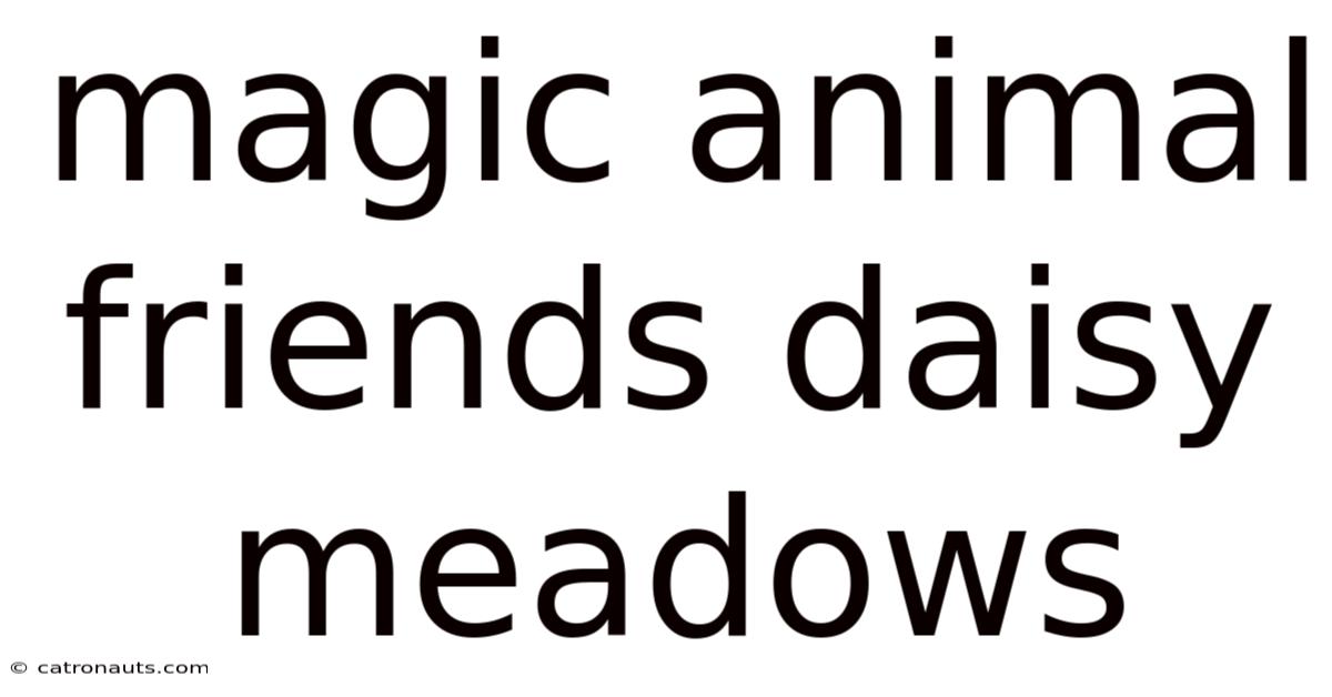 Magic Animal Friends Daisy Meadows