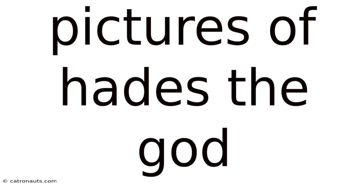 Pictures Of Hades The God