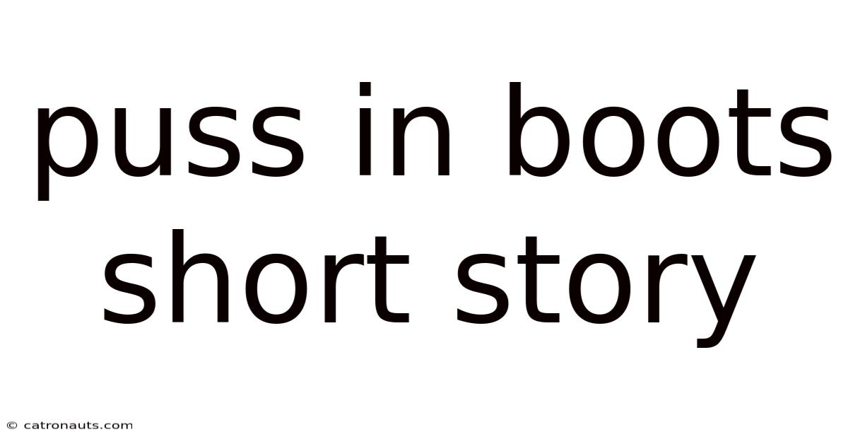 Puss In Boots Short Story