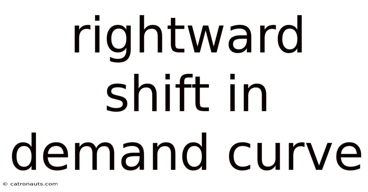 Rightward Shift In Demand Curve