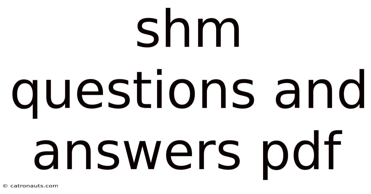 Shm Questions And Answers Pdf