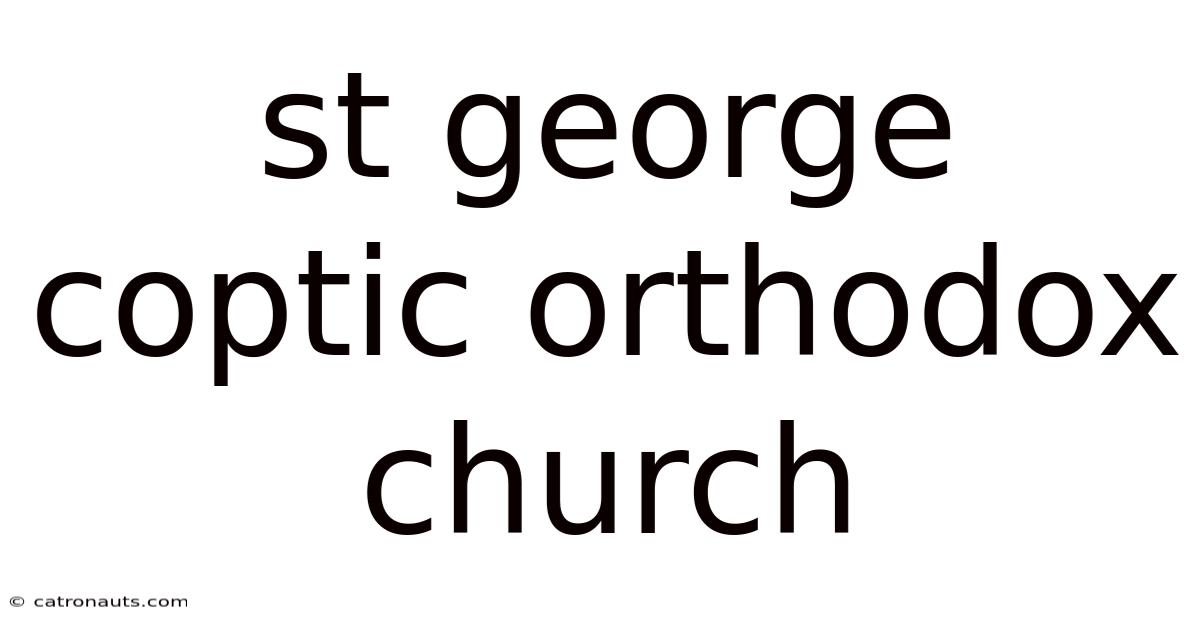 St George Coptic Orthodox Church