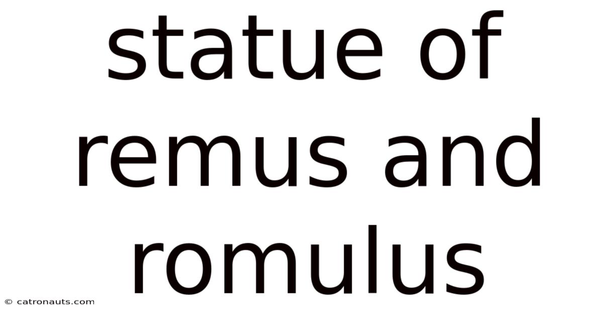 Statue Of Remus And Romulus