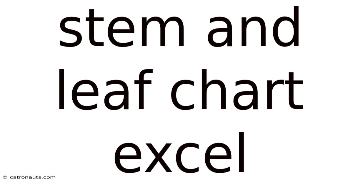 Stem And Leaf Chart Excel