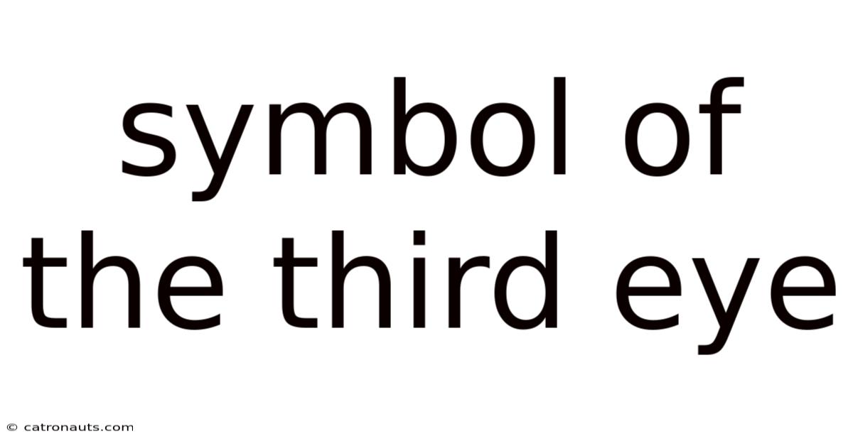 Symbol Of The Third Eye