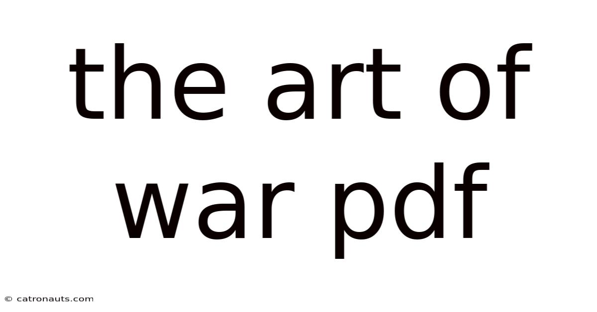 The Art Of War Pdf