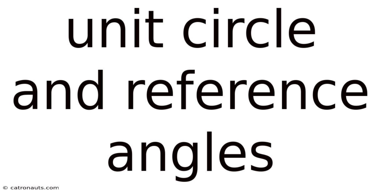 Unit Circle And Reference Angles