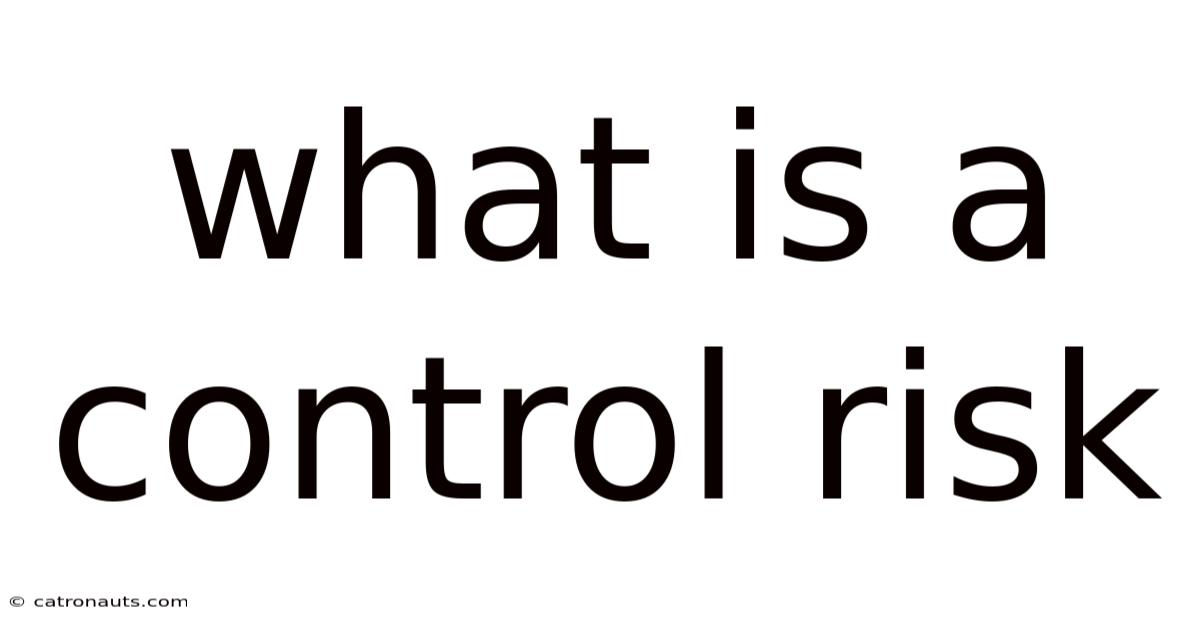 What Is A Control Risk