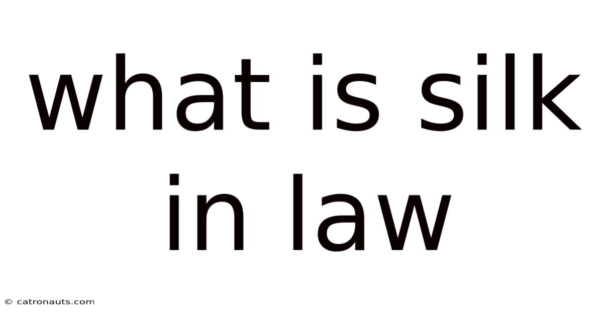 What Is Silk In Law