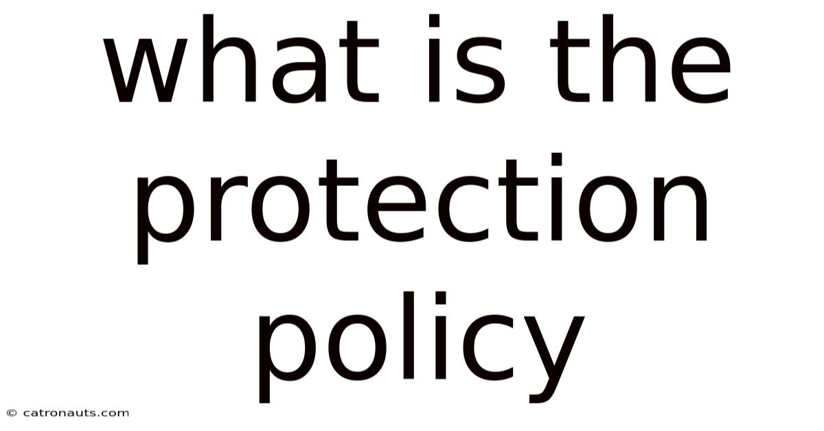 What Is The Protection Policy